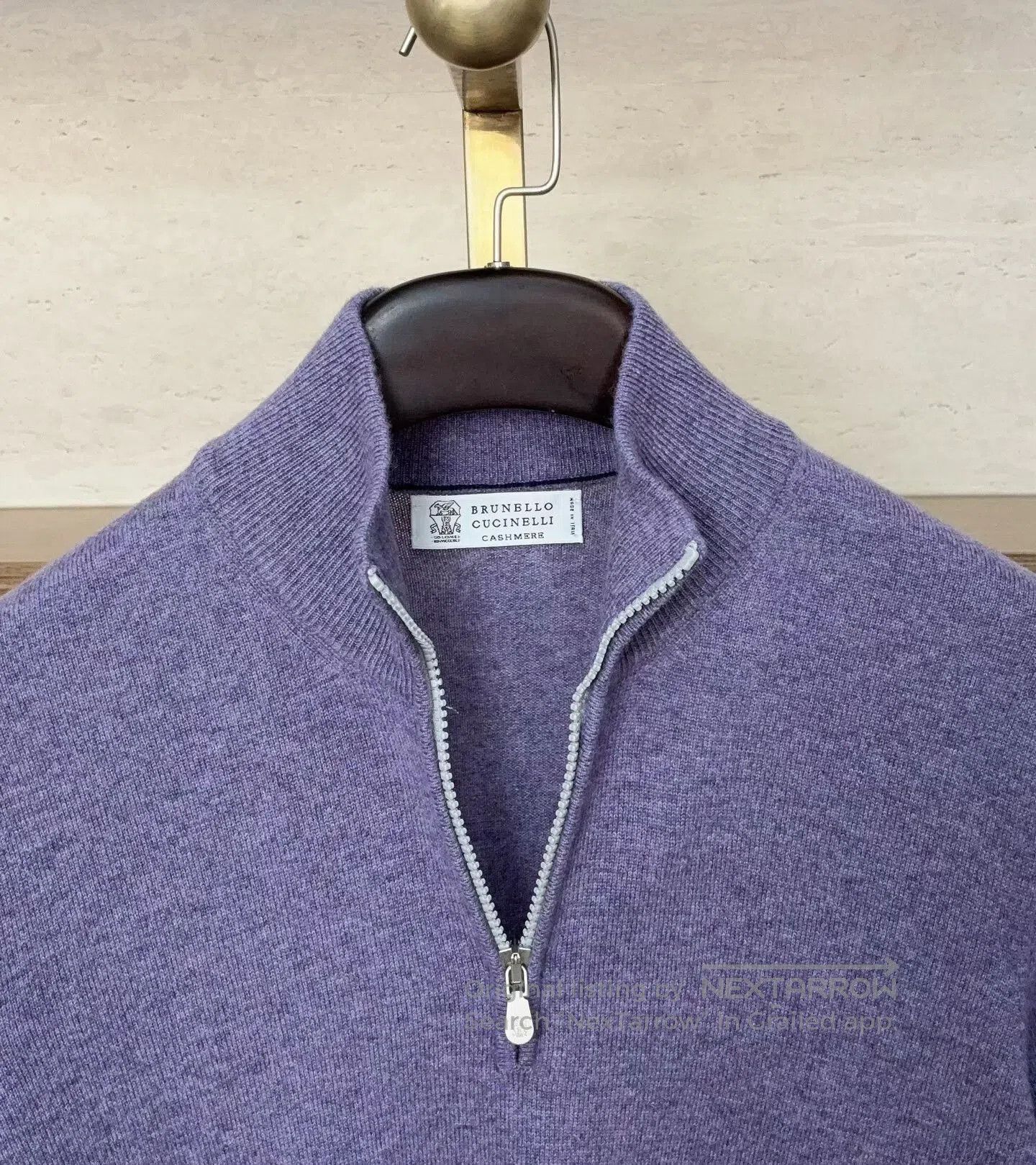 Brunello Cucinelli Brunello Cucinelli Purple Cashmere Sweater. Size US M / EU 48-50 / 2 - 4 Thumbnail