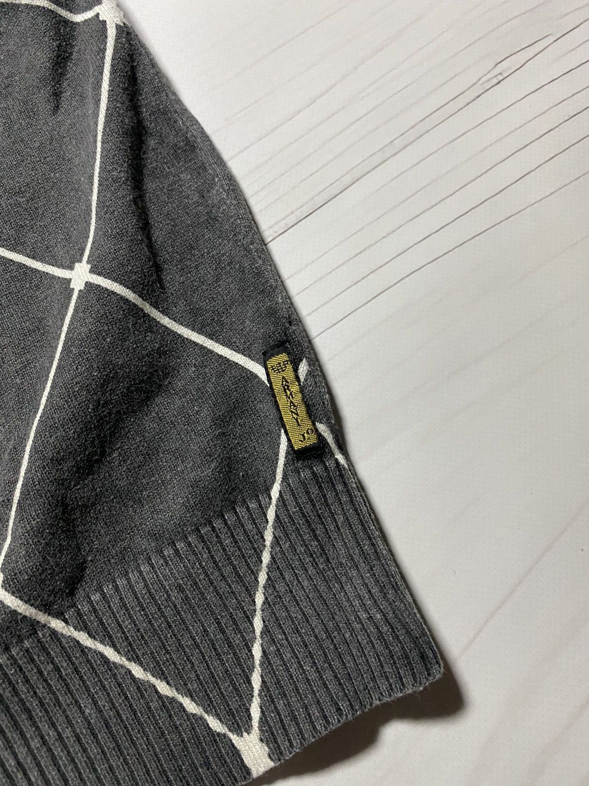 Armani × Vintage Vintage Armani Distressed faded full zip A J sweatshirt Size US S / EU 44-46 / 1 - 9 Thumbnail