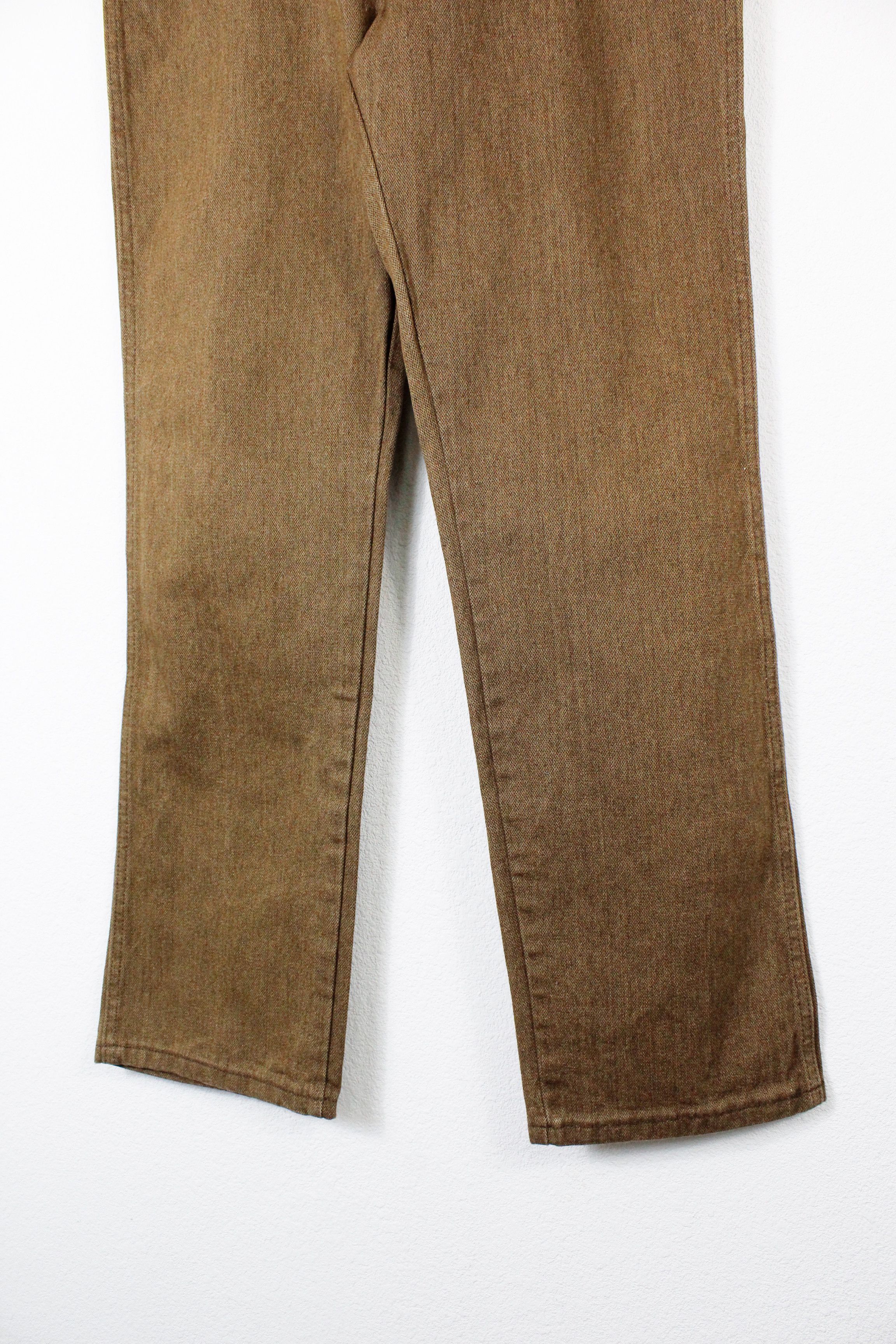 Cowboy Equipment × Vintage × Wrangler Vintage Wrangler Y2K Cowboy Cut Cut Brown Denim Jeans Pants Size US 34 / EU 50 - 3 Thumbnail