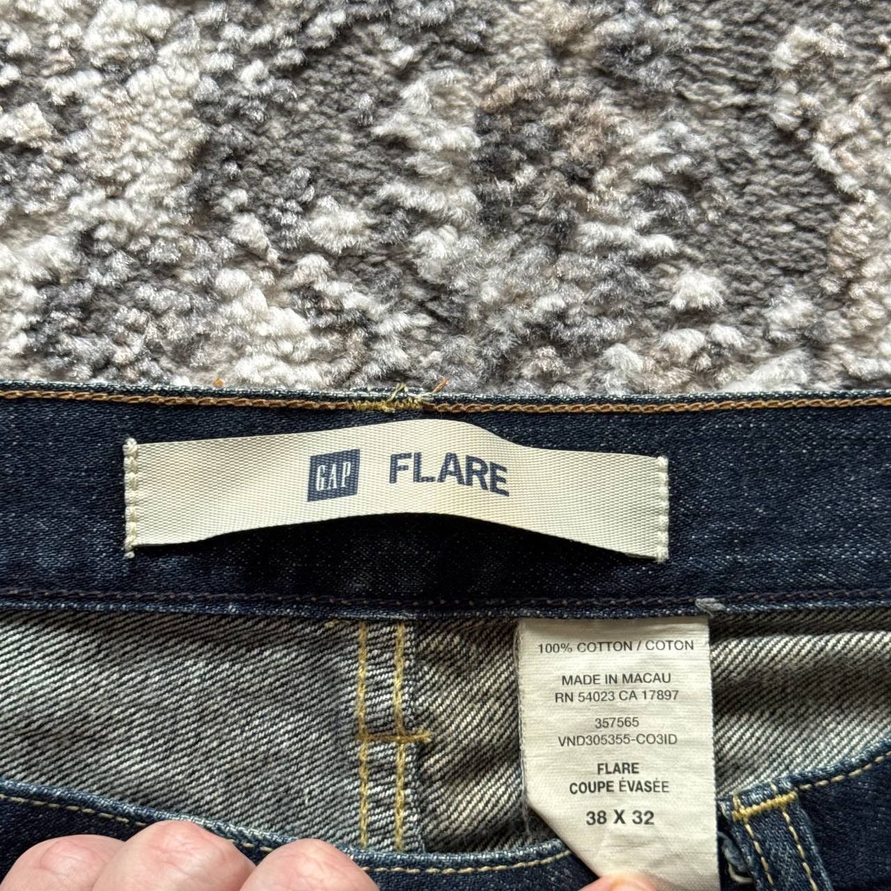 Gap Crazy Gap Ultra Flare Wide Baggy Washed Curvy Flare Jeans Size US 38 / EU 54 - 7 Thumbnail