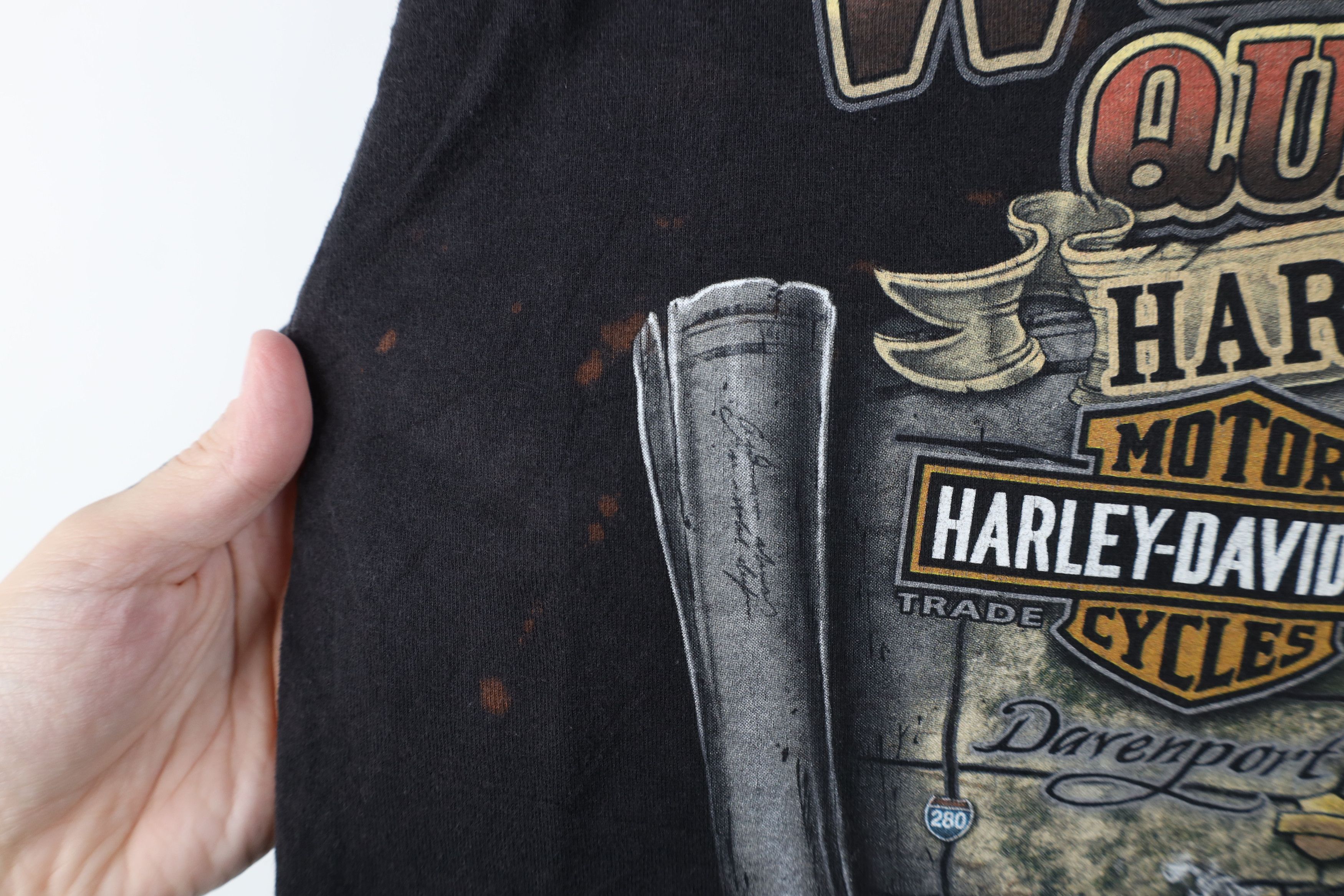 Harley Davidson Vintage Y2K Harley Davidson Skull Skeleton T-Shirt Black Size US M / EU 48-50 / 2 - 11 Thumbnail