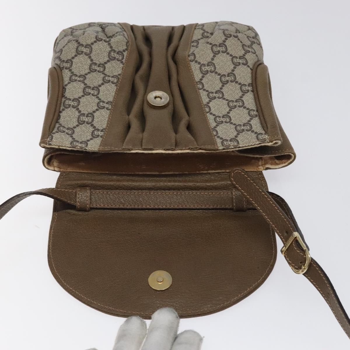 Gucci GUCCI GG Plus Supreme Shoulder Bag Pvc Beige Gold Size ONE SIZE - 15 Thumbnail