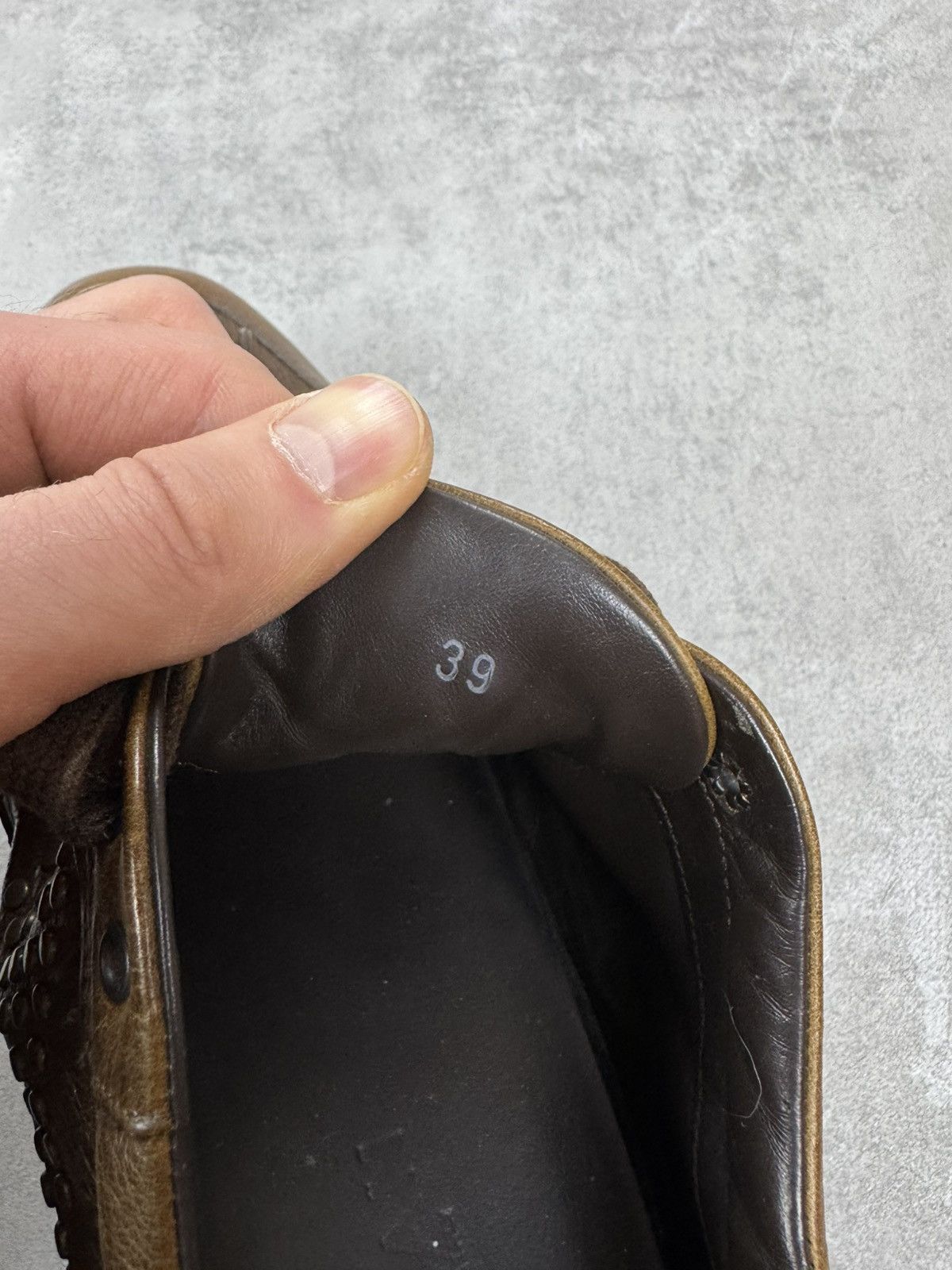 Hogan Womens Leather Brown Low Top Walking Sneakers Size 39