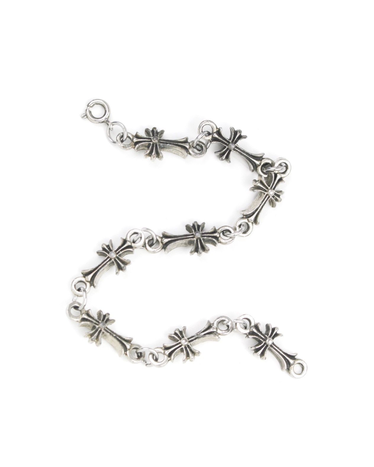 Japanese Brand 2000S JAPANESE MADE GOTHIC CROSS LINK BRACELET Size ONE SIZE - 2 Thumbnail