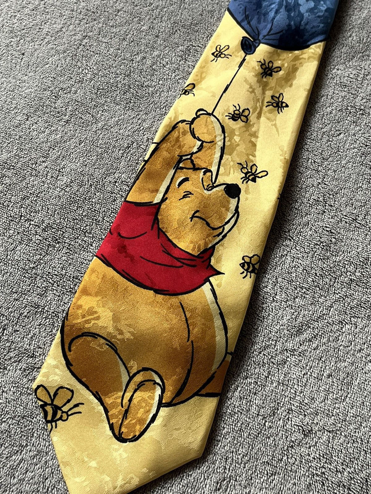 Disney × Vintage Vintage 90’s Disney Winnie The Pooh Tie Rack (Yellow)Cartoon Size ONE SIZE - 2 Thumbnail