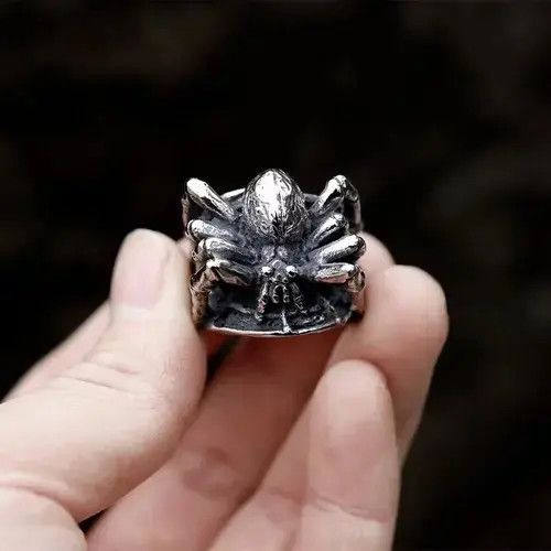 Other Stainless Steel Biker Retro Spider Ring Size ONE SIZE - 1 Thumbnail