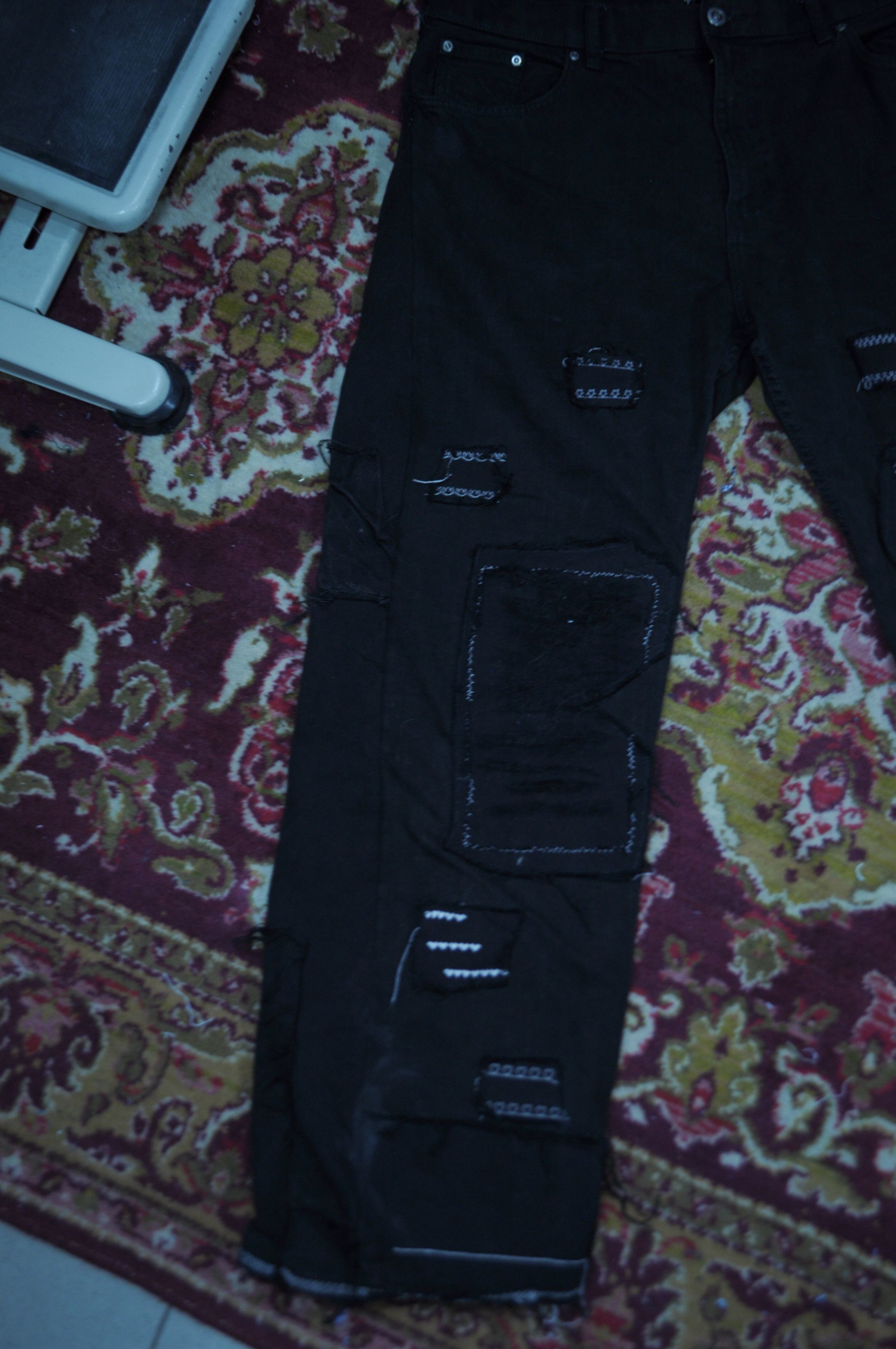 Vintage Custom Black Denim Vintage Size US 36 / EU 52 - 2 Thumbnail