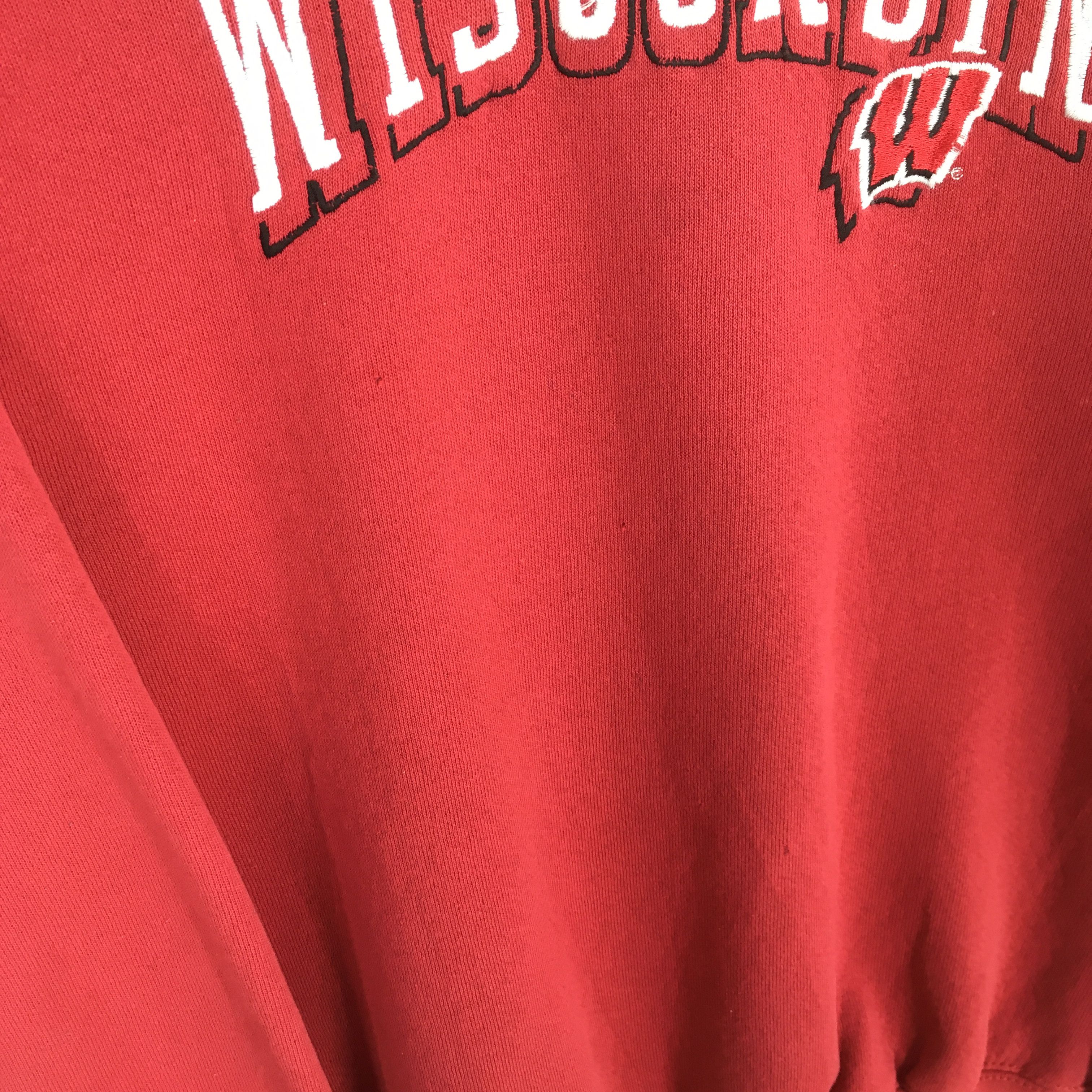 NCAA × Vintage Vintage Wisconsin Badgers Red Sweatshirt Medium Size US M / EU 48-50 / 2 - 4 Thumbnail