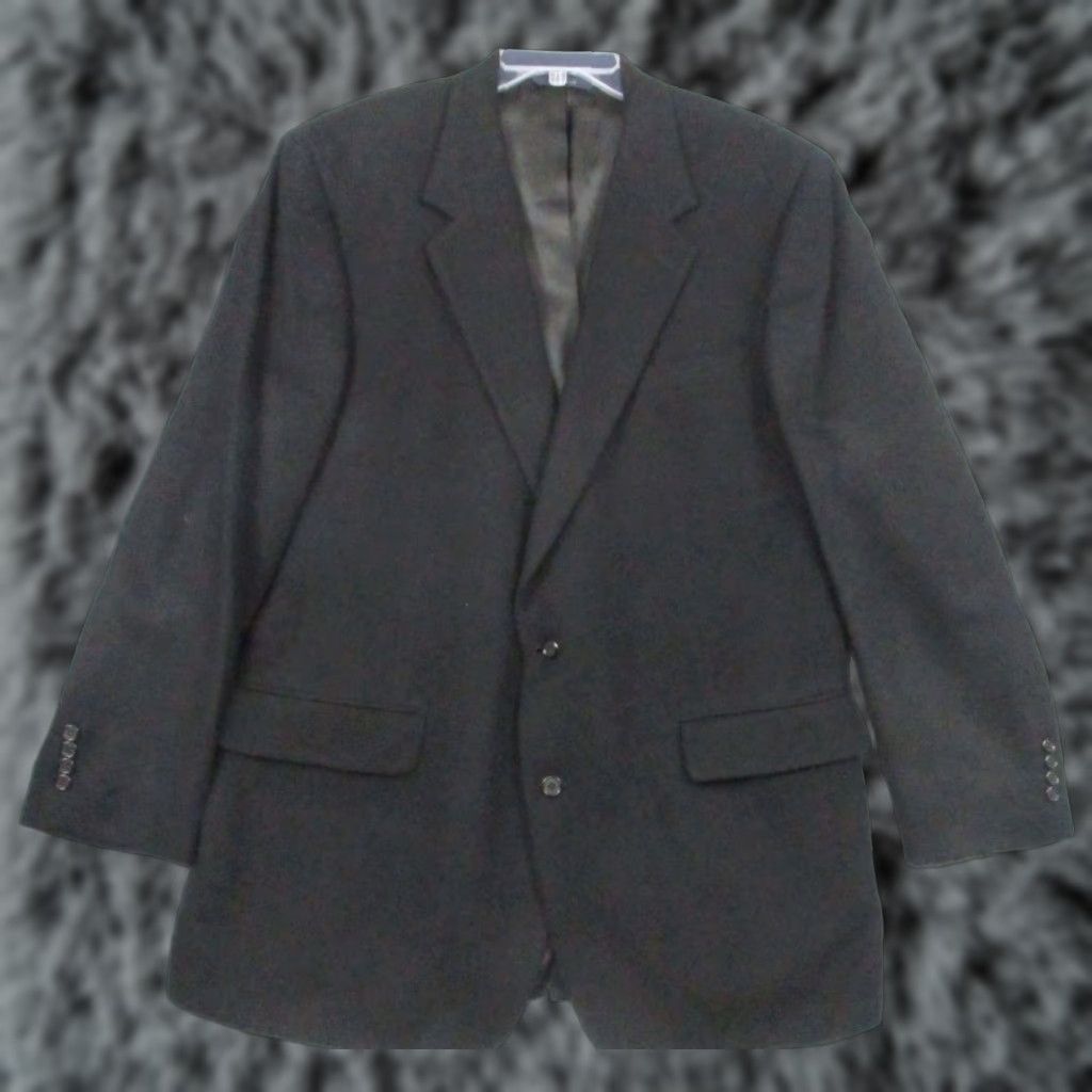 Brooks Brothers VINTAGE Brooks Brothers Camel Hair Overcoat Wool Black XL Men Made in USA Wool Camel Lining Solid Wool 46 XL Overcoat Coat Mens Vintage 90s? Size US XL / EU 56 / 4 - 1 Thumbnail
