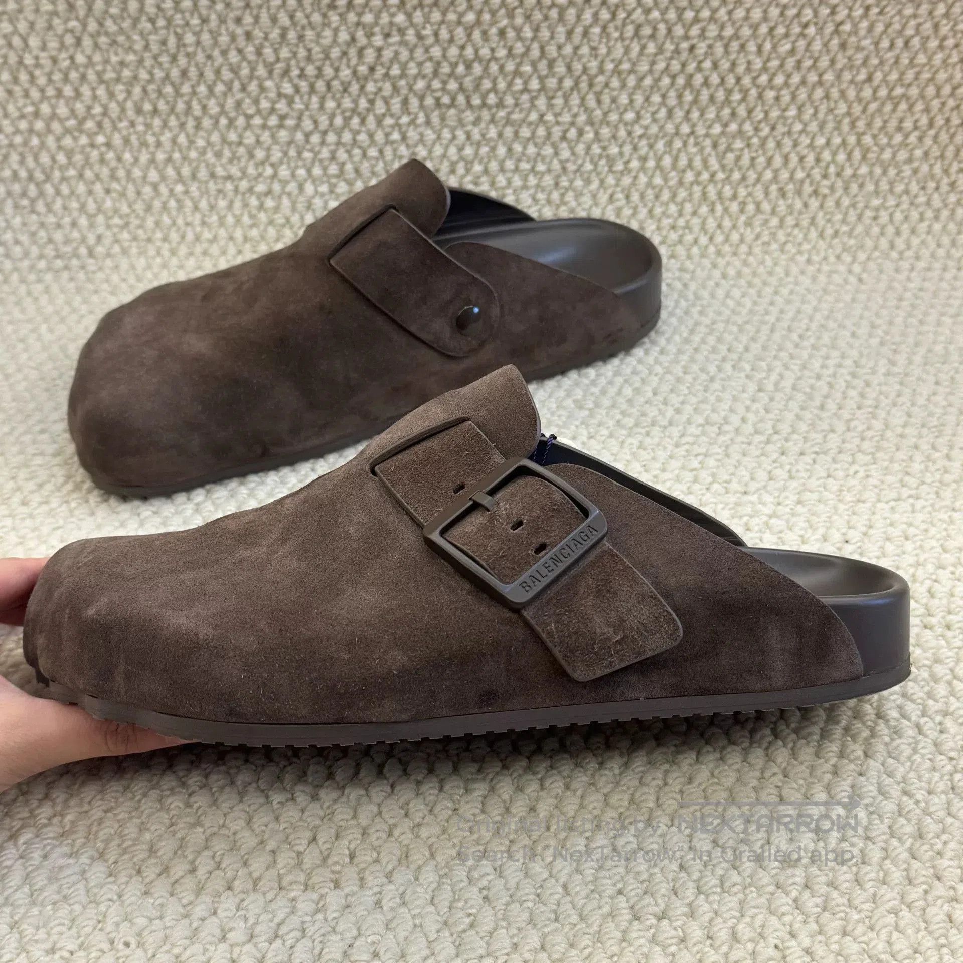 Balenciaga brown suede slip. Size US 10 / EU 43 - 8 Thumbnail
