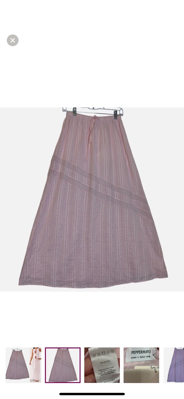 Other Peppermayo Maxi Skirt Blush Pink Boho Cottage Beach Hippie 4 Size 27" / US 4 / IT 40 - 2 Thumbnail