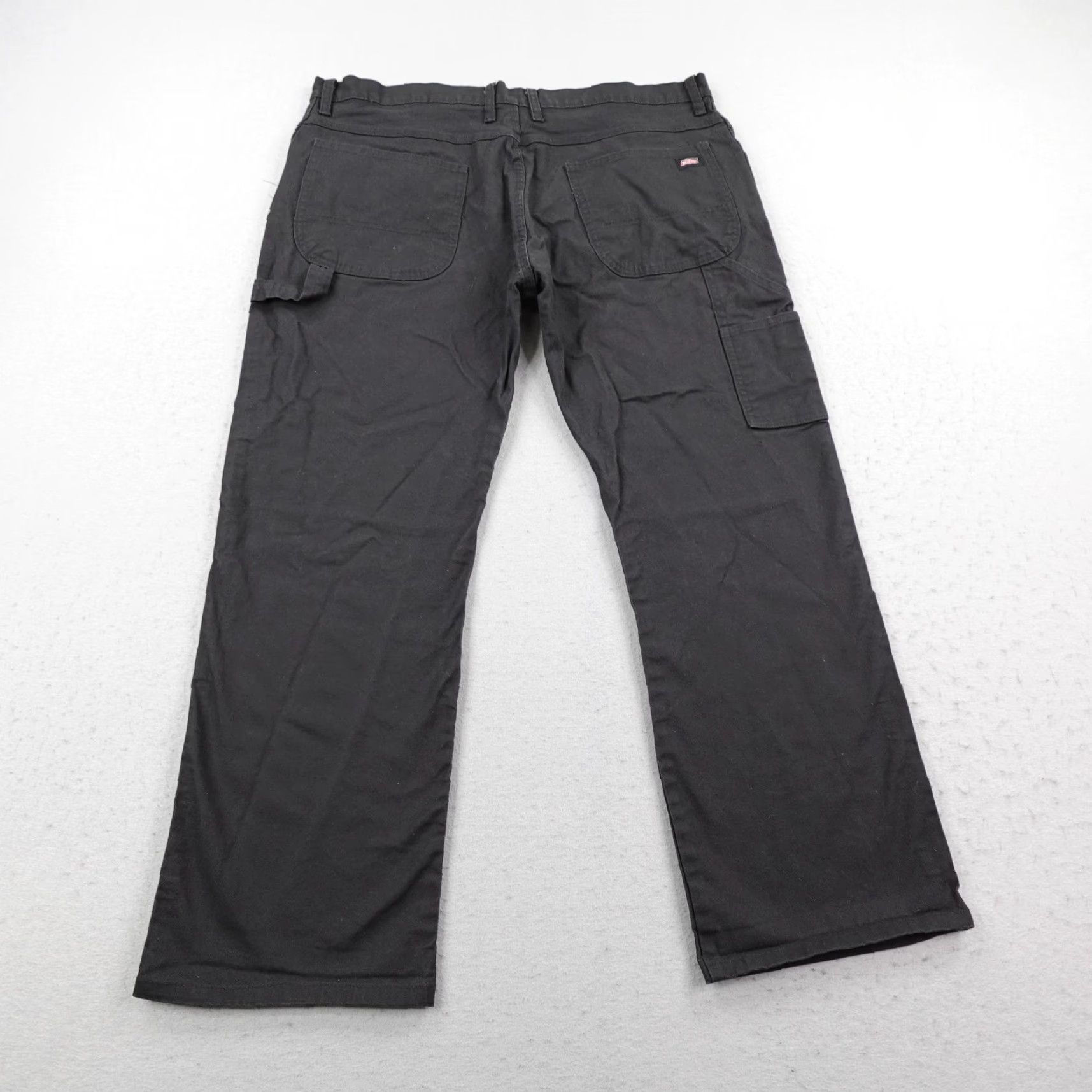 Dickies Dickies Pants Mens 38x30 Black Carpenter Canvas Work Utility Relaxed Outdoors Size US 38 / EU 54 - 4 Thumbnail