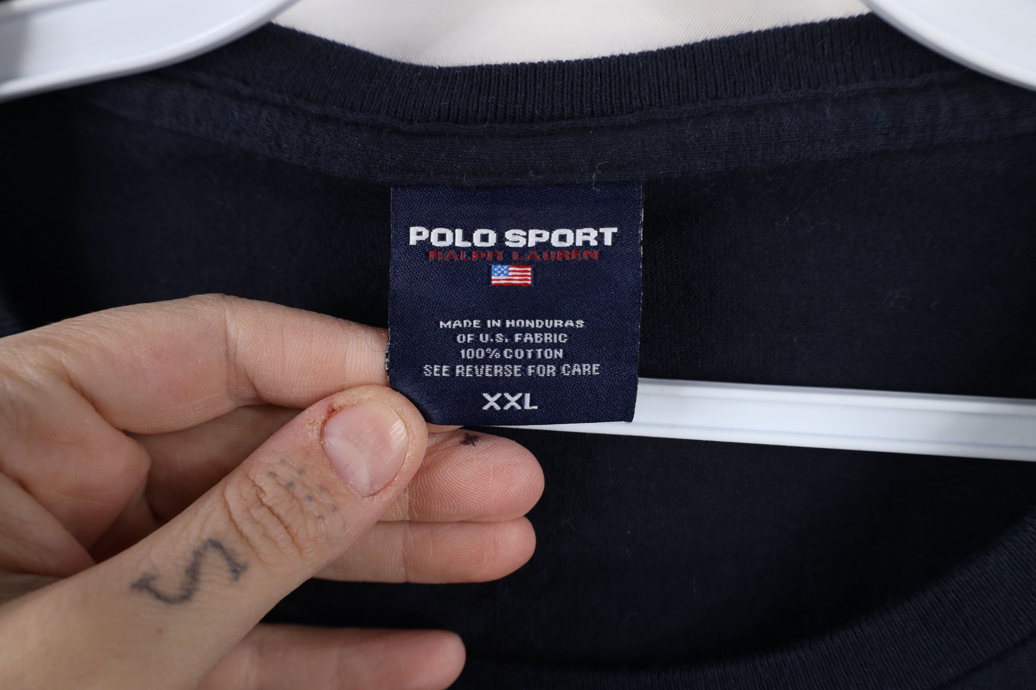 Ralph Lauren × Vintage Vintage 90s Ralph Lauren Prep Crest Long Sleeve T-Shirt Size US XXL / EU 58 / 5 - 5 Thumbnail