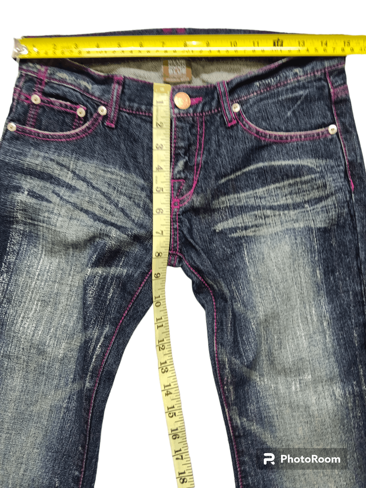 Hysteric Glamour Blue Moon Blue Low Rise Flare Jeans Size US 27 - 9 Thumbnail