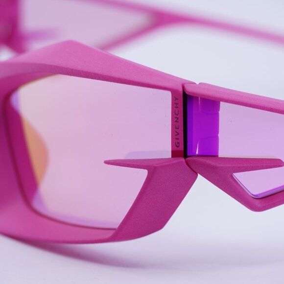 Givenchy Givenchy GV40049I 73Y Sunglasses Pink Geometric Frame Size ONE SIZE - 8 Thumbnail