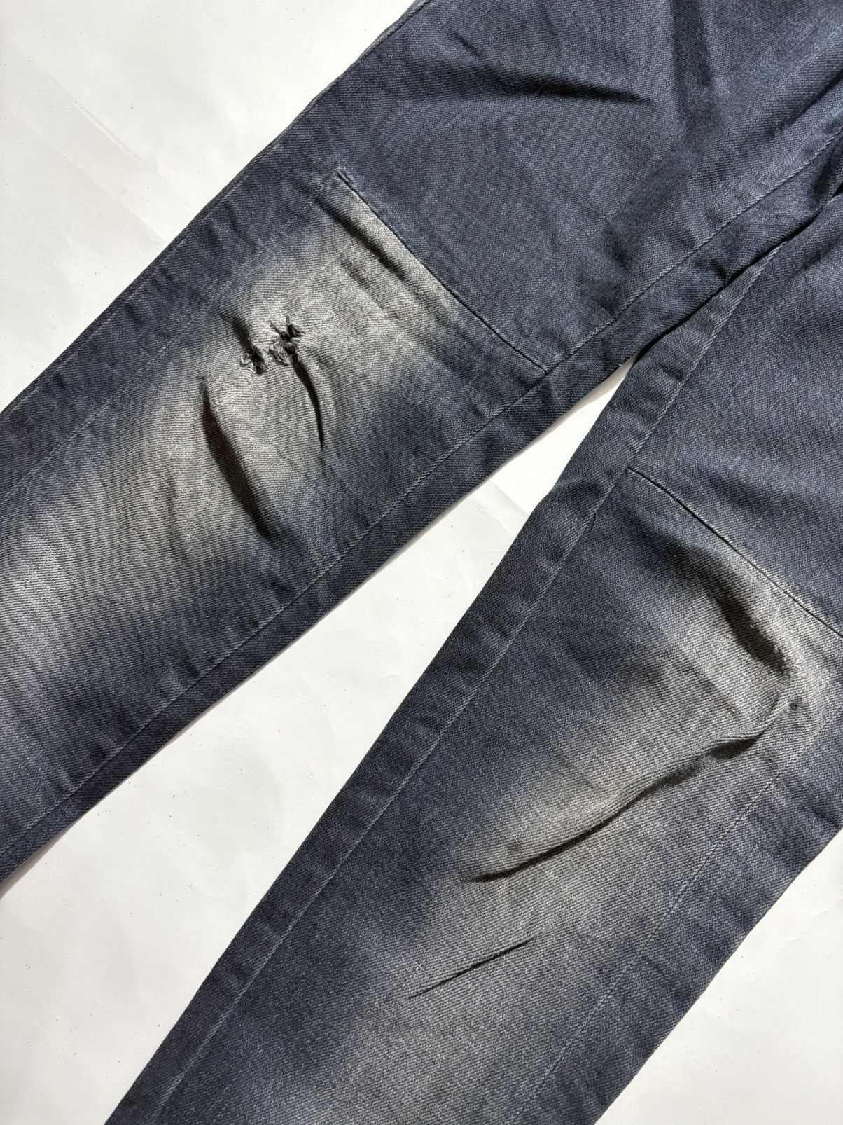 MM6 MM6 MAISON MARGIELA 2010 ANKLE ZIP DISTRESSED JEANS Size 28" / US 6 / IT 42 - 5 Thumbnail