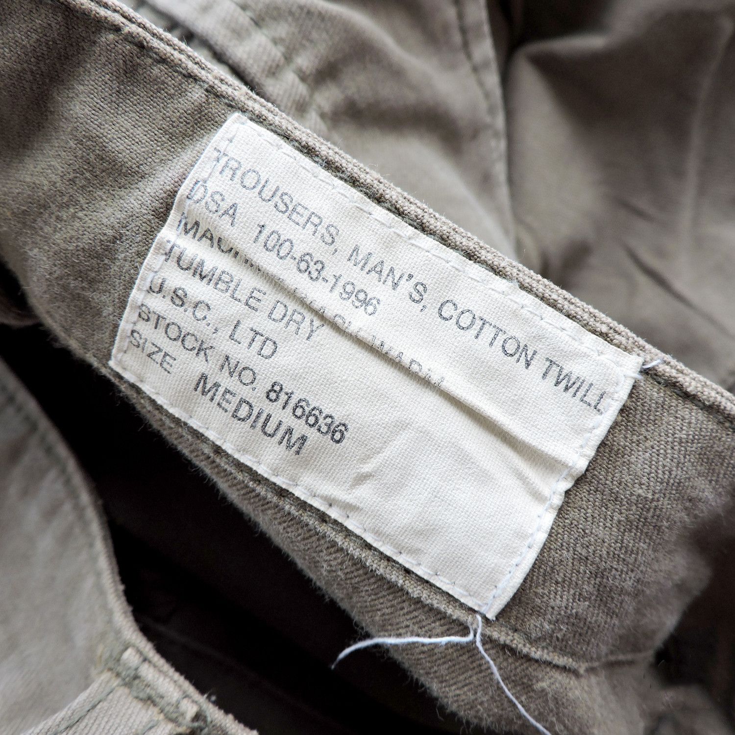 Japanese Brand 60'S TROUSERS COTTON TWILL MONKEY PANTS BY U.S.C., LTD Size US 31 - 6 Thumbnail
