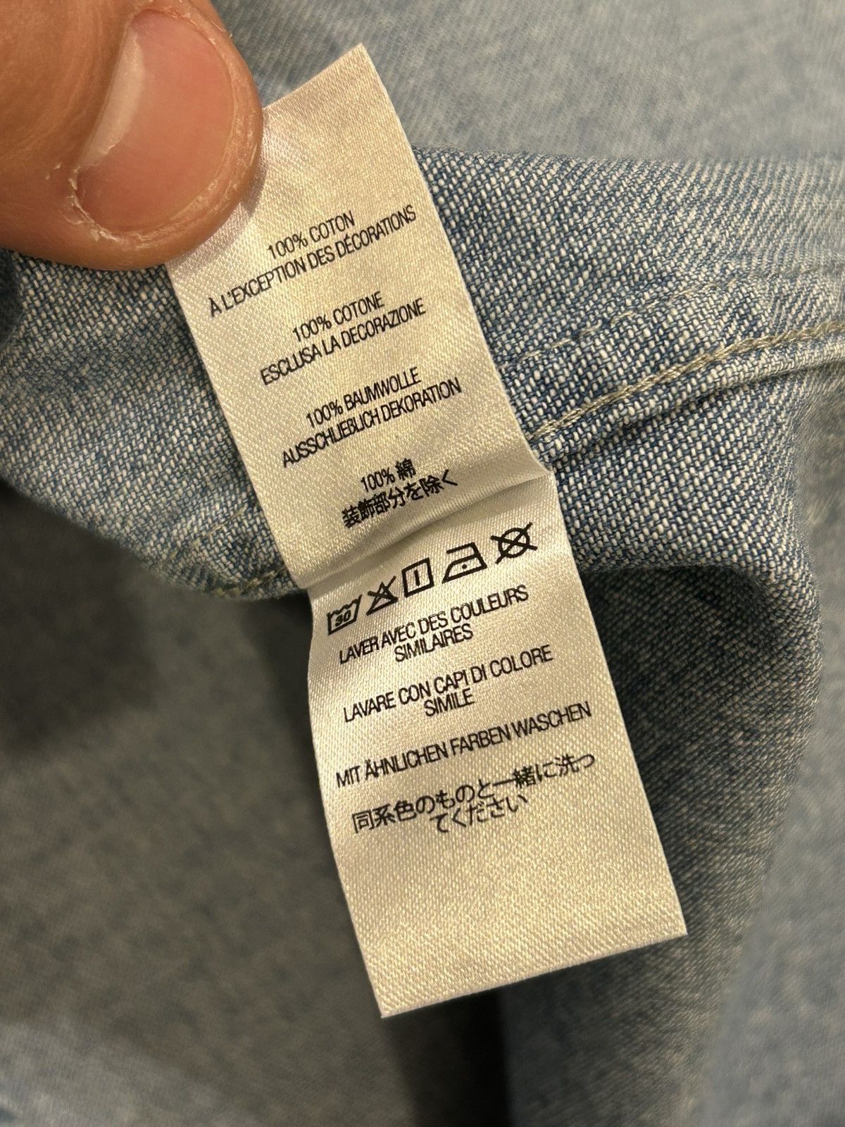 Supreme Supreme Appliqué Denim Button Up Shirt Size US XL / EU 56 / 4 - 6 Thumbnail