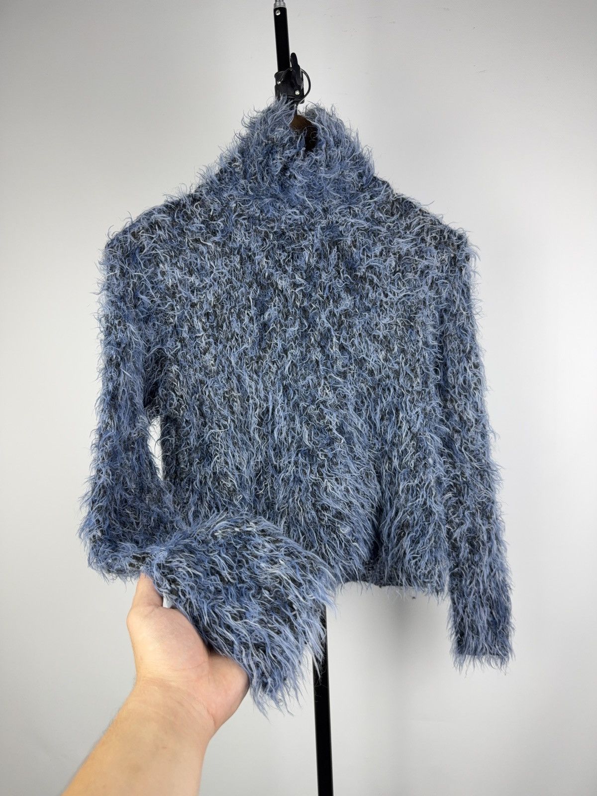 Vintage Retro Fuzzy Mohair Sweater Avant Garde Japanese style Y2K Size M / US 6-8 / IT 42-44 - 4 Thumbnail