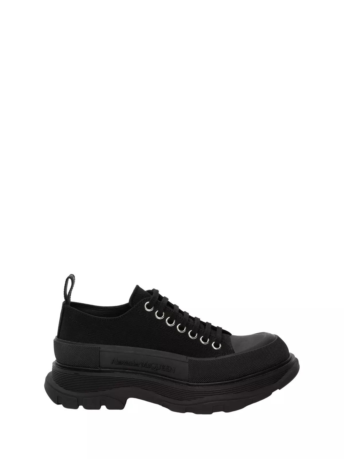 MCQUEEN Tread Slick Women's Black Canvas Sneakers