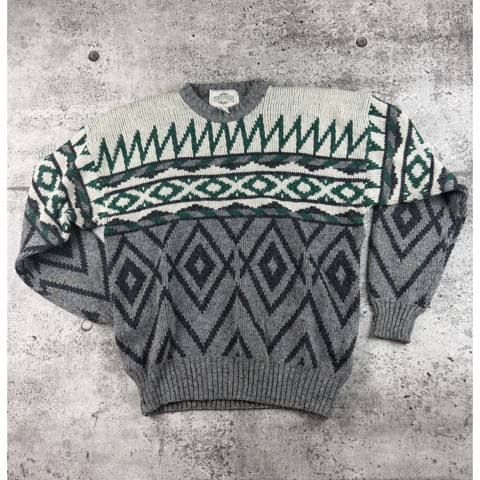 Northwest Territory Vintage Sweater Preppy Patterned Sweater XL Size US XL / EU 56 / 4 - 1 Thumbnail