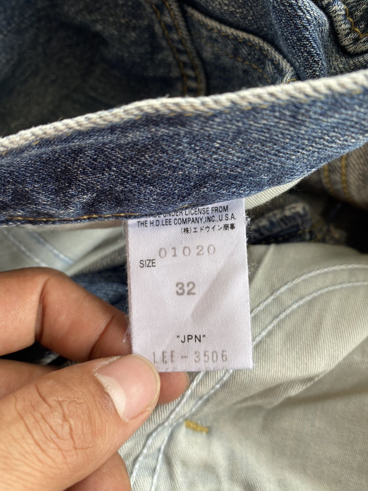 Lee Flare Jeans Japanese Lee Rider Distressed Blue 231 Size US 32 / EU 48 - 10 Thumbnail