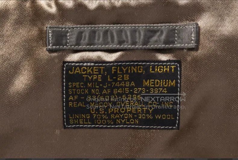 The Real McCoy's The Real McCoys TYPE L-2B Air Force Jacket Size US S / EU 44-46 / 1 - 3 Thumbnail