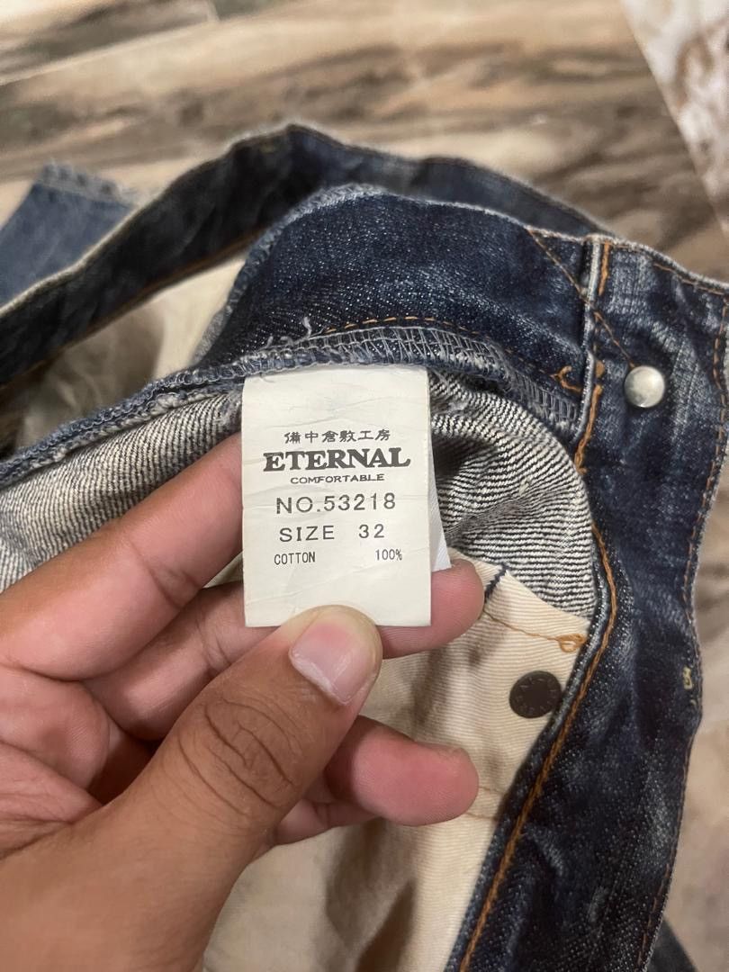 Eternal Japanese Brand Eternal Distressed Jeans Inspired by Kapital Size US 32 / EU 48 - 19 Thumbnail