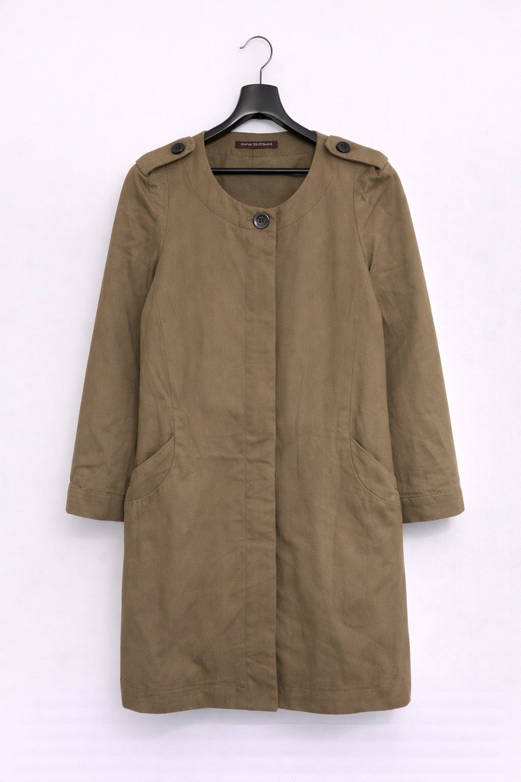 Vintage Comptoir des Cotonniers Khaki Cotton Linen French Workwear Size M / US 6-8 / IT 42-44 - 1 Thumbnail