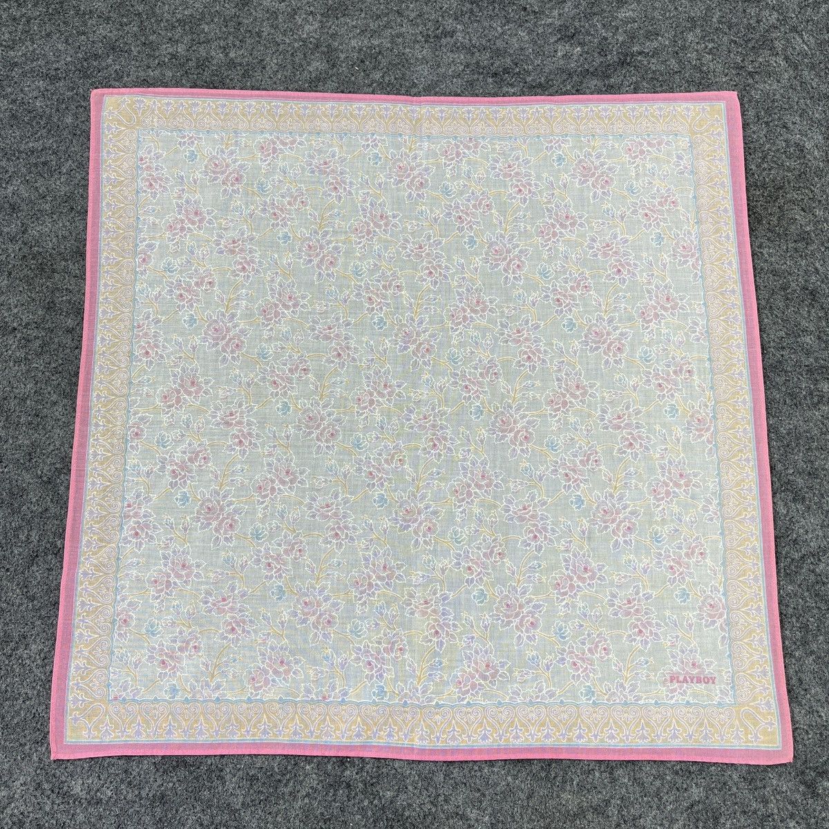 Playboy × Vintage Playboy Handkerchief / Bandana / Neckerchief B691 Size ONE SIZE - 1 Thumbnail