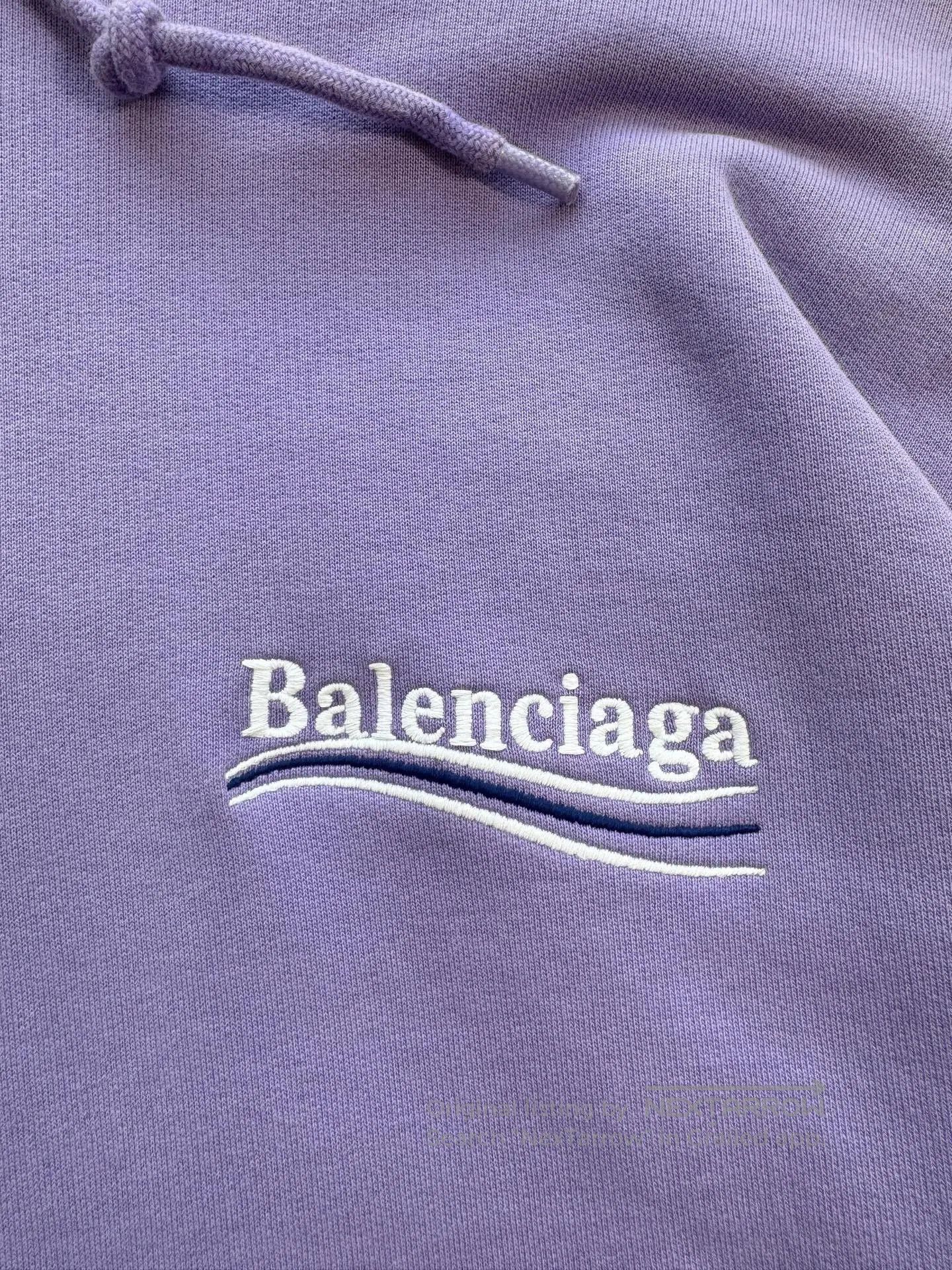 Balenciaga balenciaga lavender embroidered hoodie. Size US S / EU 44-46 / 1 - 6 Thumbnail
