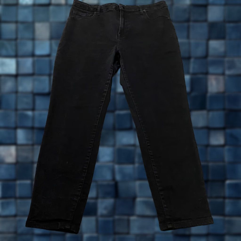 Everlane Everlane Jeans Womens High Rise Dark Wash Skinny Crop 33 Black Denim Cotton Spandex 5-Pocket Regular Womens Jeans Size 24" / US 00 / IT 34 - 1 Thumbnail