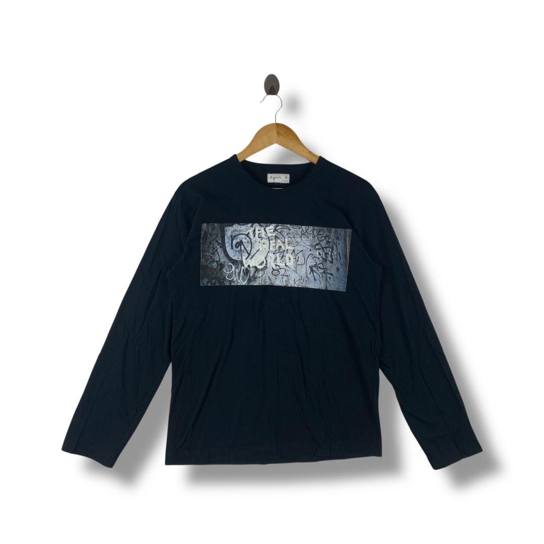 Designer × agnes b. AGNES B Paris the real worlds Long sleeve tee Size US S / EU 44-46 / 1 - 1 Thumbnail