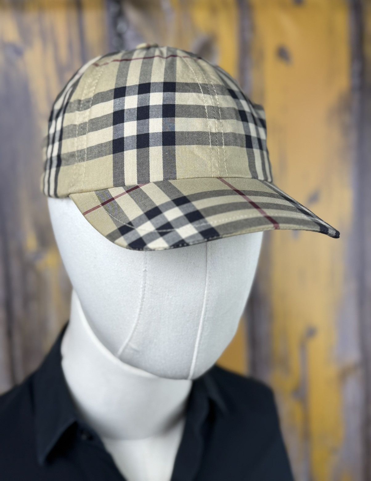 Burberry Burberry Classic Multi-Color Check Print Baseball Cap Hat Size ONE SIZE - 2 Thumbnail