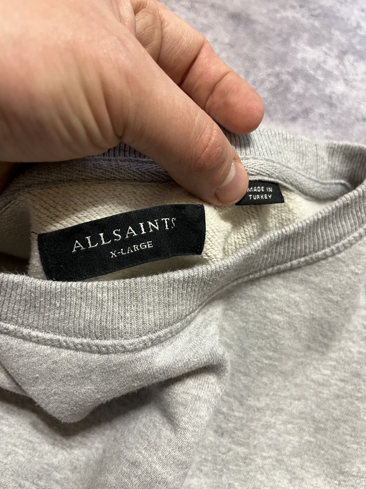 Allsaints Allsaints basic grey hoodie Size US XL / EU 56 / 4 - 3 Thumbnail