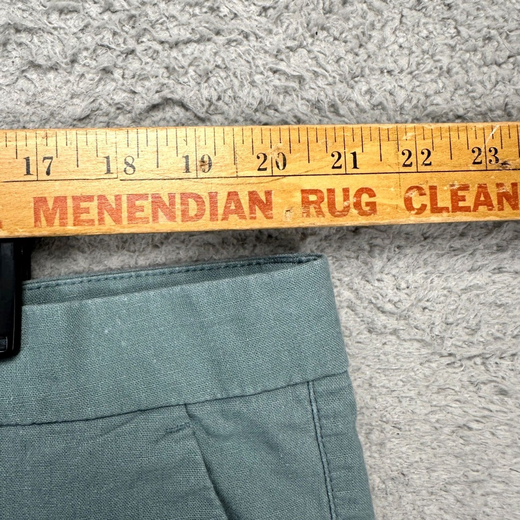 Old Navy Old Navy Mens Green Khaki Shorts 40 Slim Linen Blend Flat Front Casual Pockets Size US 40 / EU 56 - 5 Thumbnail