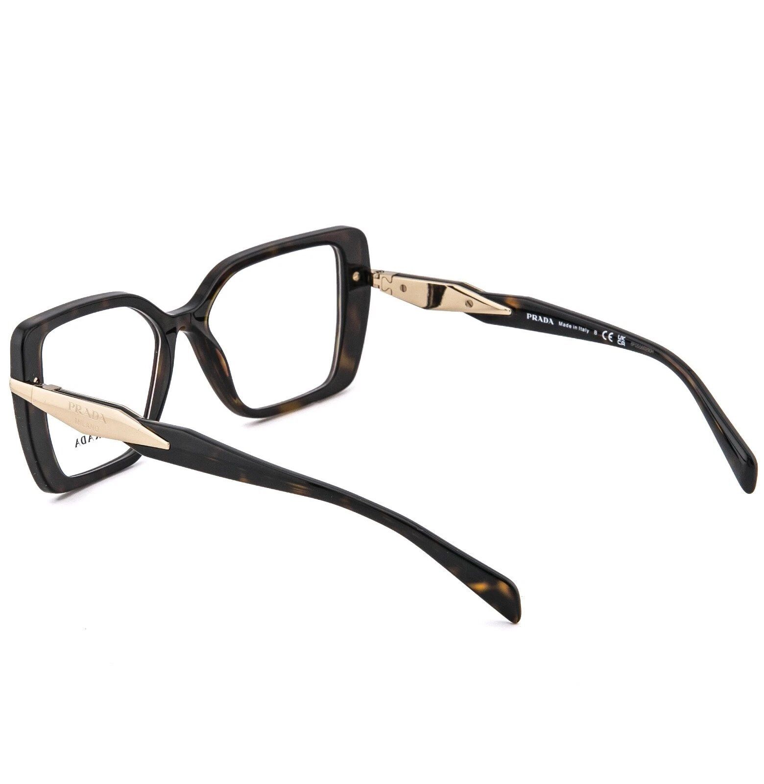 Prada PRADA SYMBOLE PR03ZV Brown Bold Eyeglasses 03Z 03ZV Size ONE SIZE - 5 Thumbnail