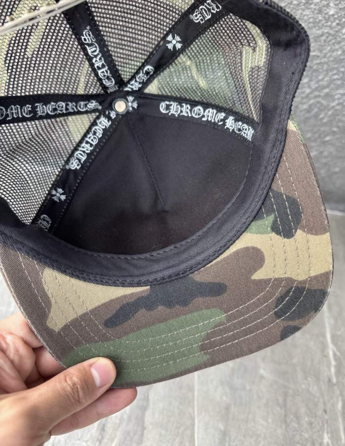 Chrome Hearts Chrome Hearts Sanskrit Embroidered Camouflage Baseball Cap Size ONE SIZE - 4 Thumbnail