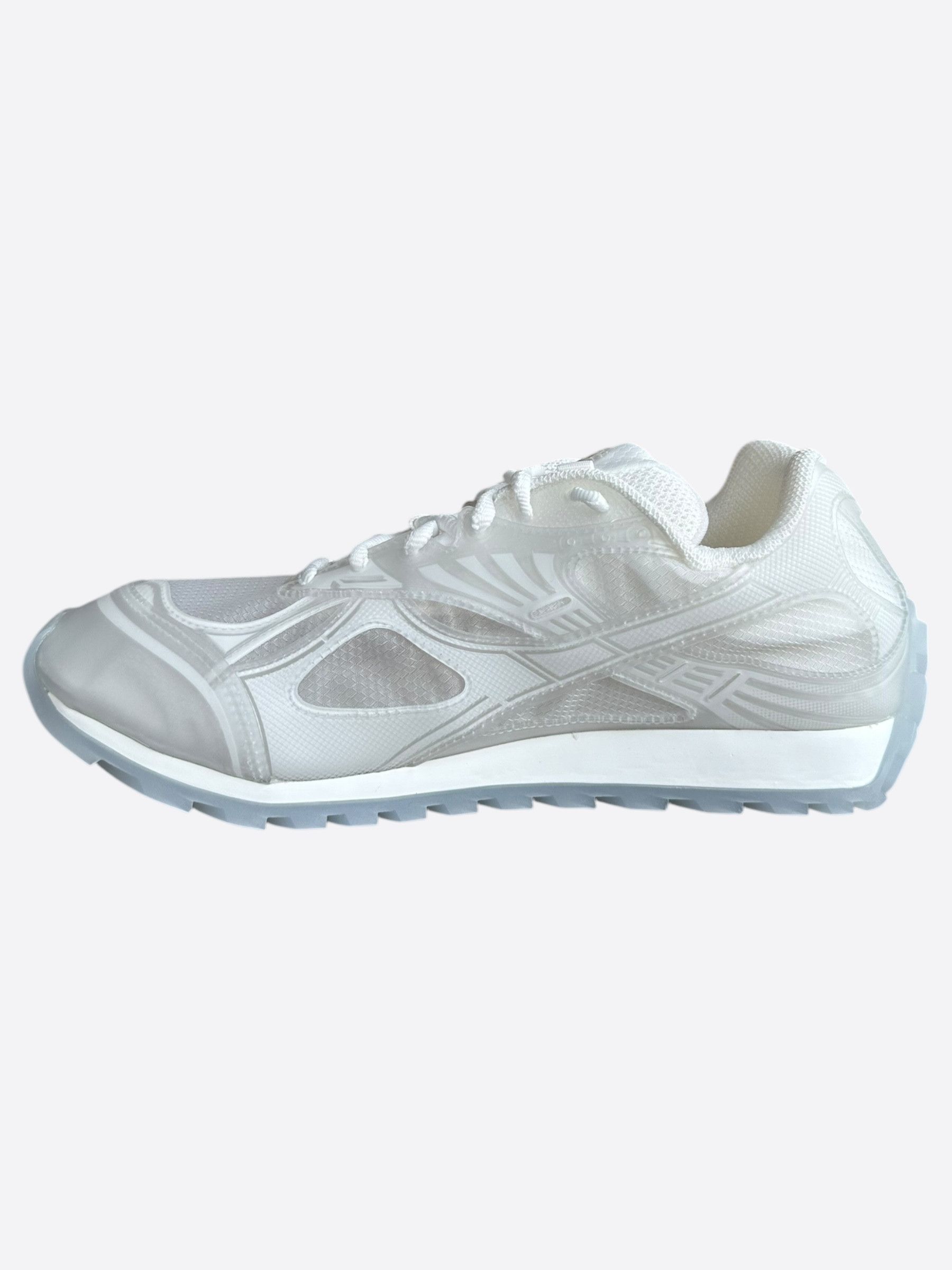 Bottega Veneta Bottega Veneta White Transparent Orbit Sneakers Size US 8 / EU 41 - 3 Thumbnail