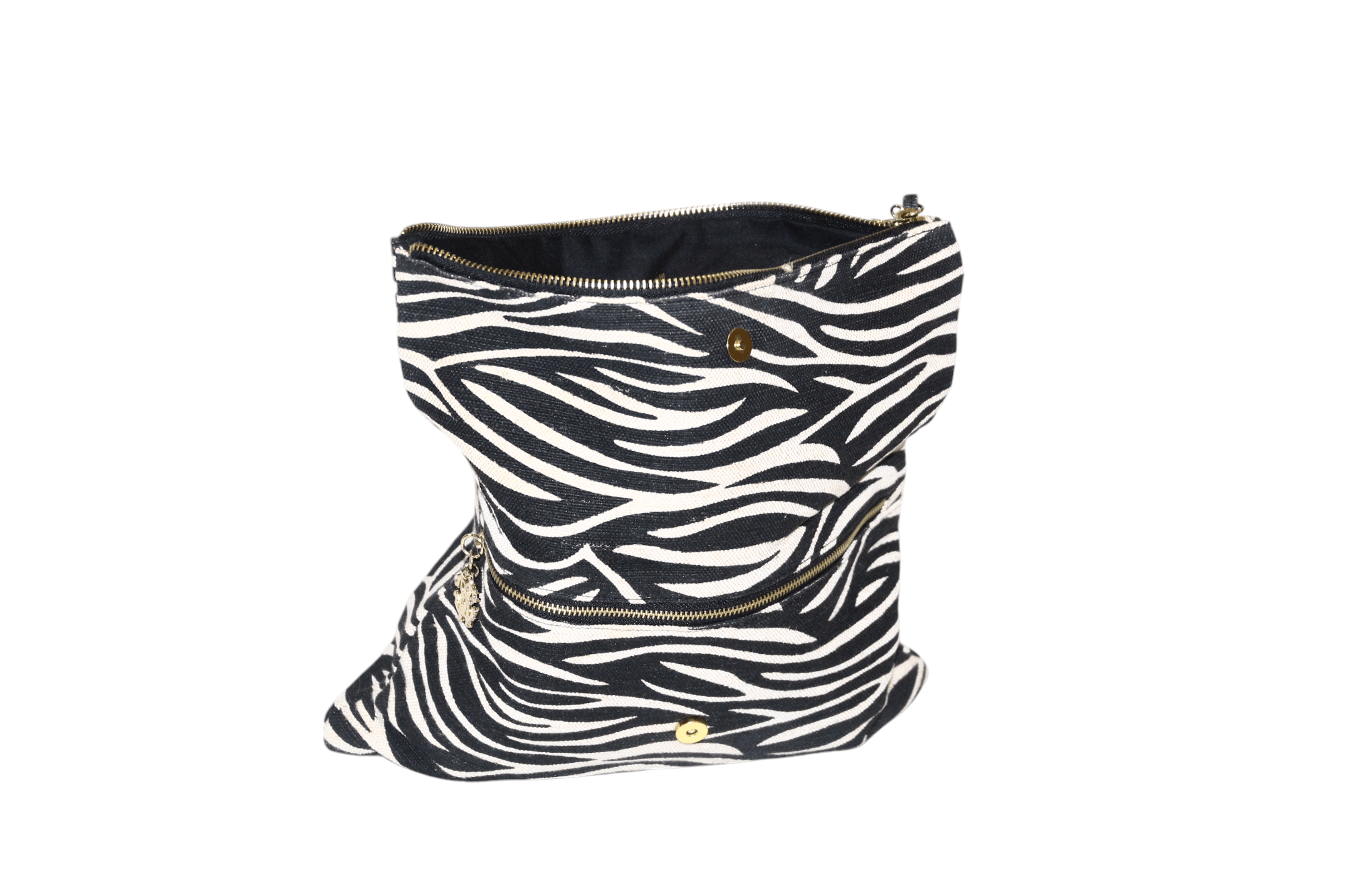 Roberto Cavalli Roberto Cavalli animal print linen-cotton woven clutch Size ONE SIZE - 6 Thumbnail