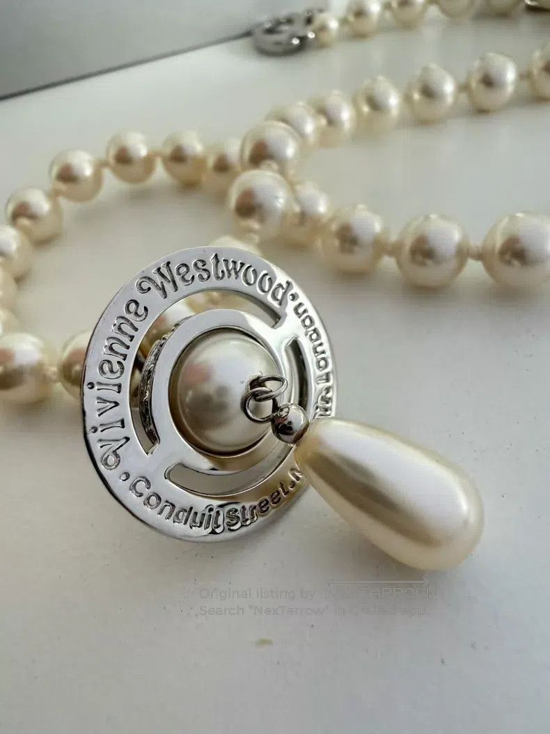 Vivienne Westwood Vivienne Westwood Saturn Pearl Necklace Size ONE SIZE - 3 Thumbnail