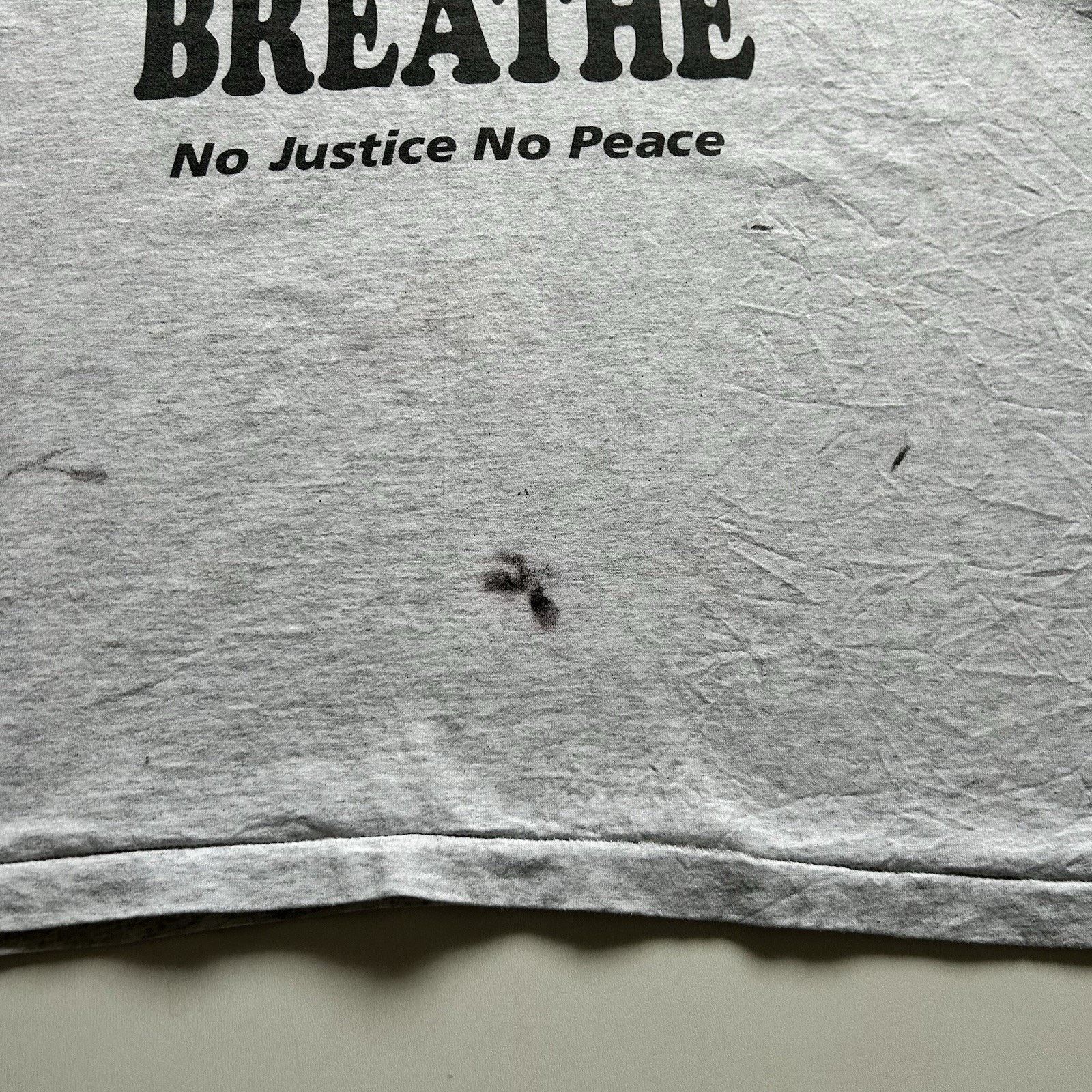 Hanes Vintage I Cant Breathe T Shirt XL Hanes No Justice No Peace Size US XL / EU 56 / 4 - 3 Thumbnail