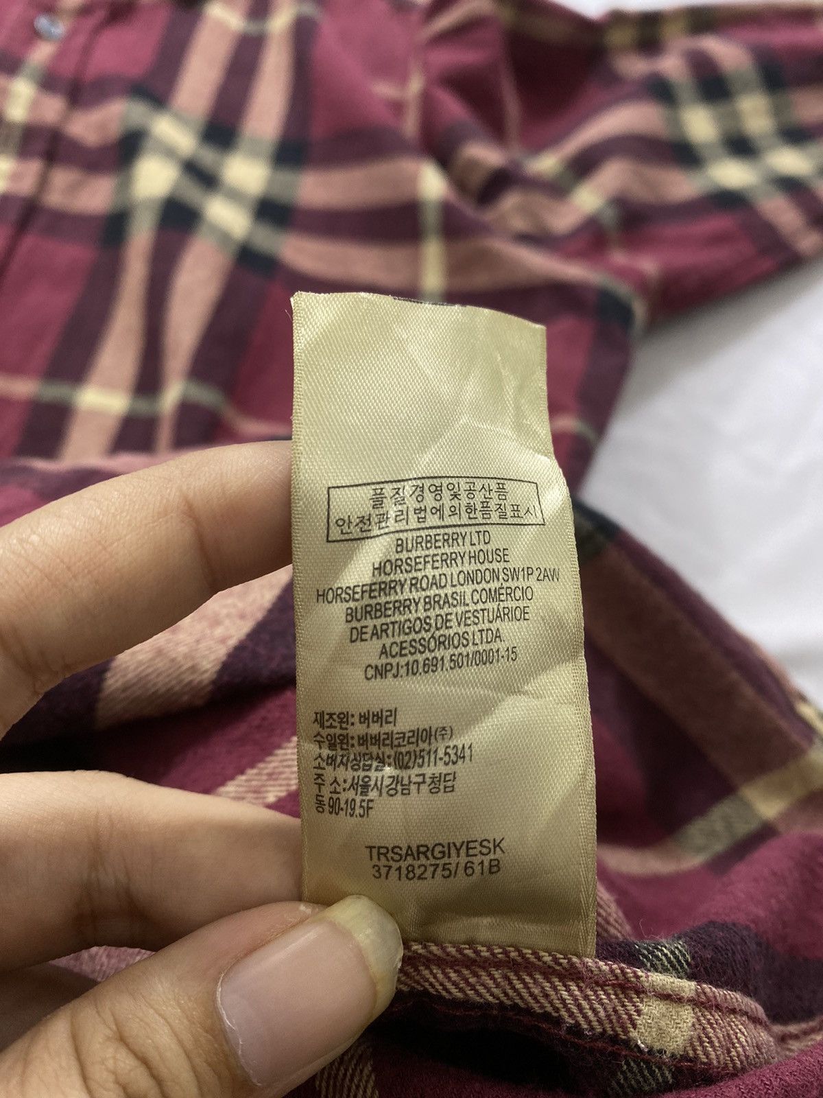 Burberry Vintage Burberry Brit button ups flannel long sleeve Size US L / EU 52-54 / 3 - 6 Thumbnail