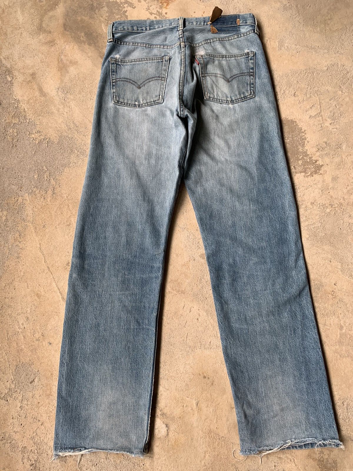 Levi's Vintage Levis Big E Selvedge Distressed Denim Size US 31 - 2 Thumbnail