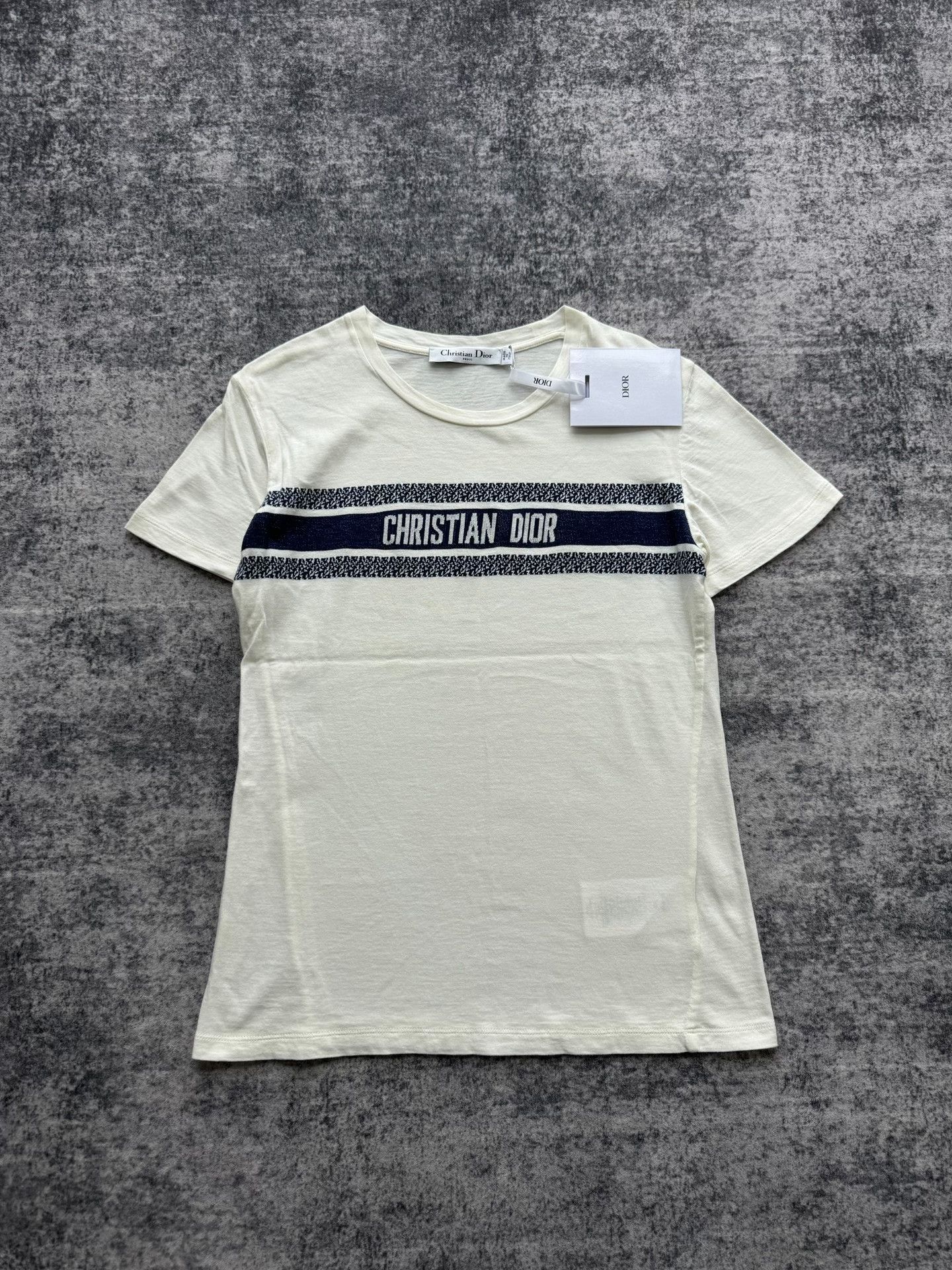 Dior Dior Slogan Logo Short-Sleeve Top Size XS / US 0-2 / IT 36-38 - 1 Thumbnail