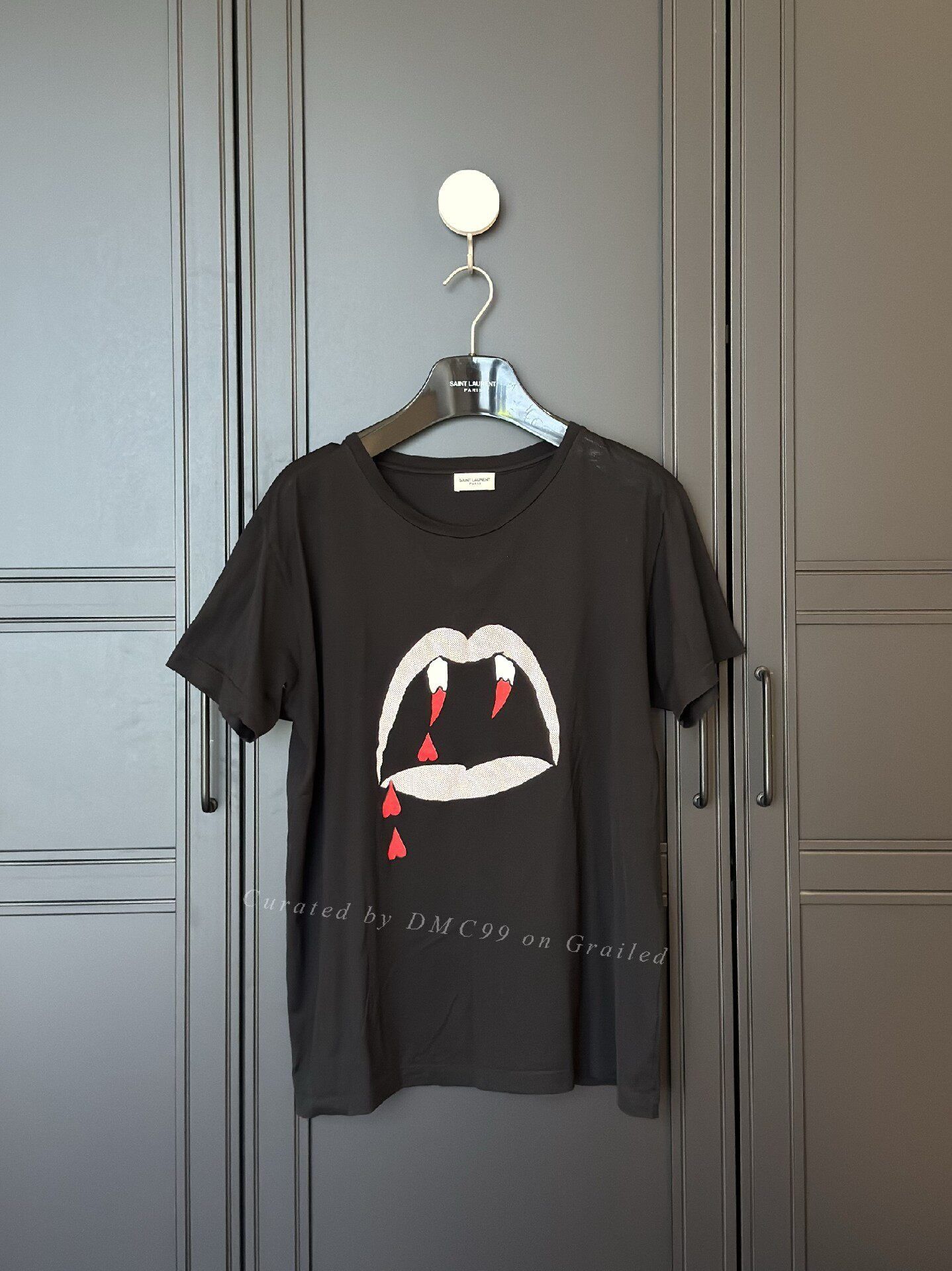 Saint Laurent Paris YSL/SLP Men's Classic Print T-Shirt Size US XL / EU 56 / 4 - 1 Thumbnail