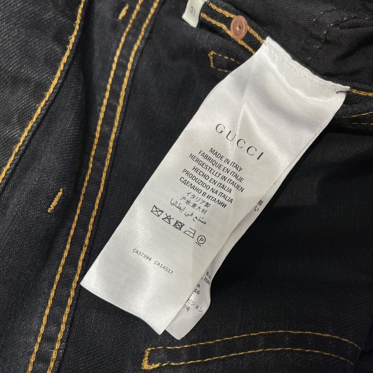 Gucci Gucci Denim Jeans Black Size US 31 - 7 Thumbnail