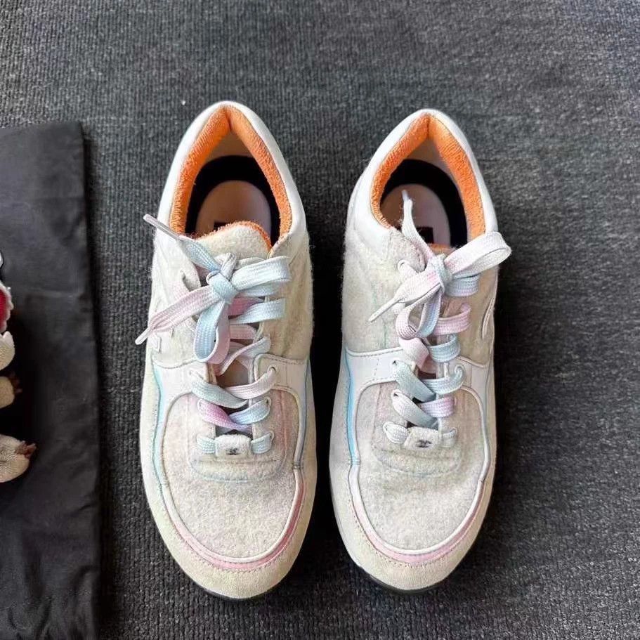 Chanel Chanel multicolor CC sneakers 39.5 EU 95 new Size US 8.5 / IT 38.5 - 4 Thumbnail