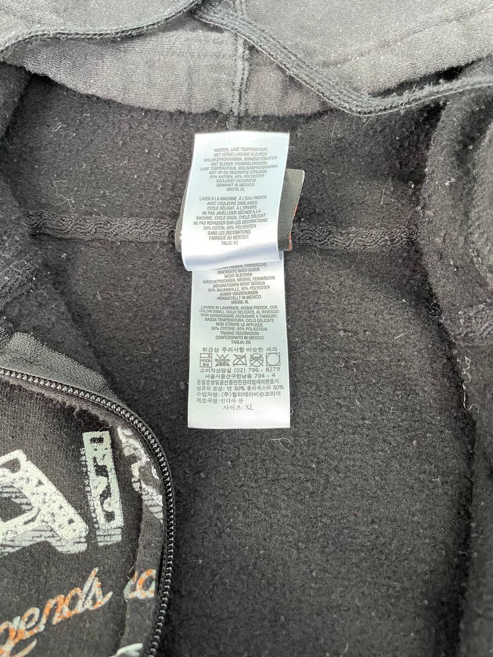 Harley Davidson × Vintage Harley Davidson Y2K Vintage Big Logo Zip Hoodie Size US XL / EU 56 / 4 - 6 Thumbnail