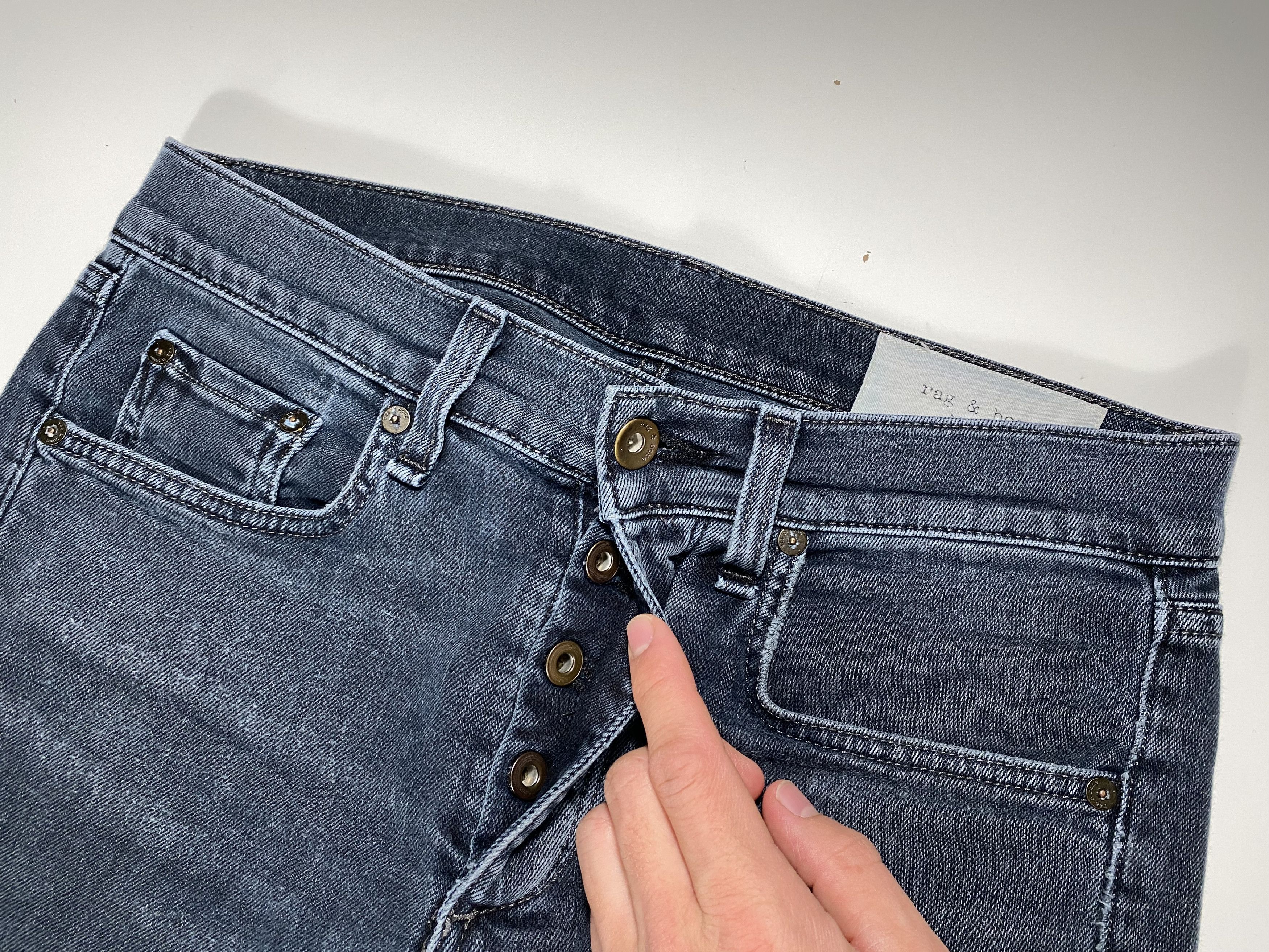 Rag & Bone Rag & Bone Fit 1 Extra Slim Light Minna Denim Jeans 30x27.5 Size US 30 / EU 46 - 3 Thumbnail